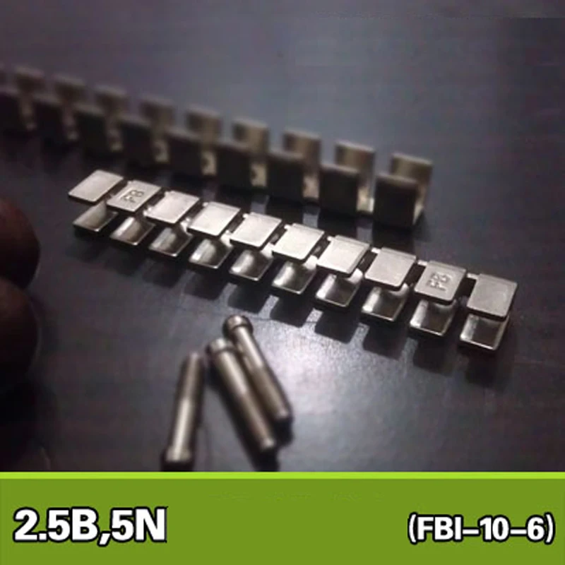 

UK2.5B Din Rail Terminal Blocks Accessories Jumper Bars FB-10-6