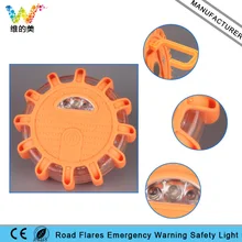 Круглый дорожный аварийный фонарик автомобильный Магнитный фонарь Янтарный мерцающий сигнал светофора