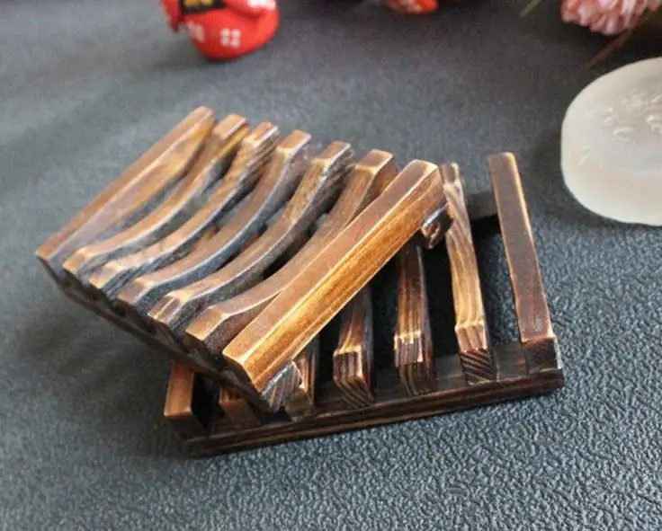 Винтажная деревянная мыльница держатель лотка Коробка Чехол для душа Ручная стирка DHl SN1055