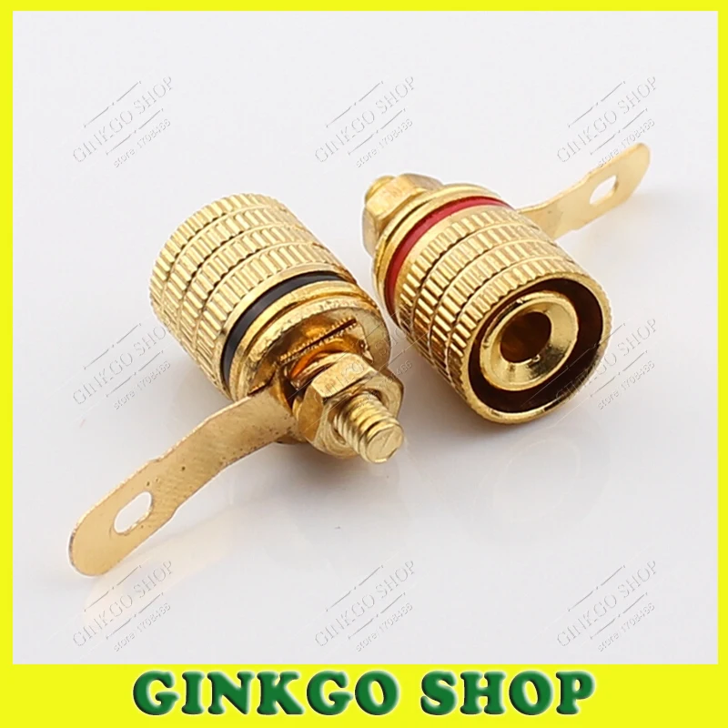 200pcs/lot Gold plated Audio Terminal Block Audio terminals Connector