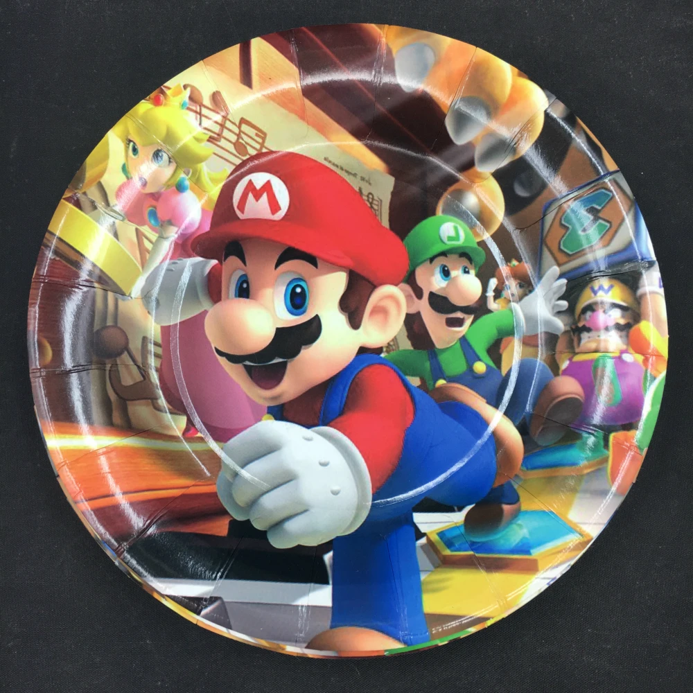 30pcs Mario theme 10napkins+10plates+10cups for Children Party Birthday Party Decoration 10people use
