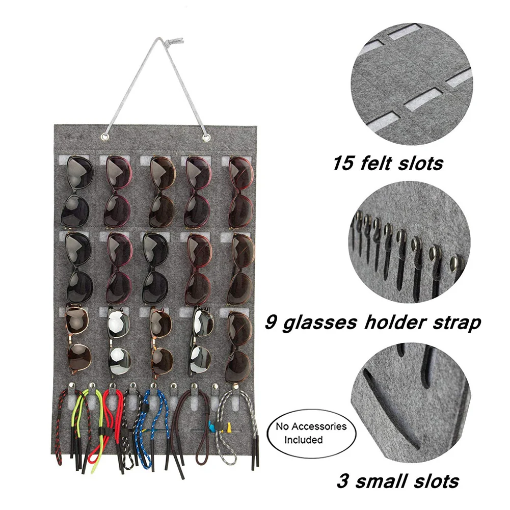 

Brand New Hanging Sunglasses Eyeglasses Holder Wall Display Stand Sunglasses Organizer Storage Baskets