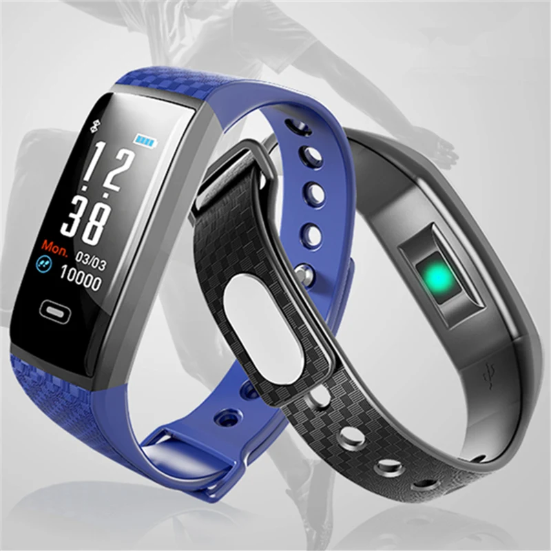 

2018 NEW Smart Watch Bracelet Fitness tracker pedometer Watch heart rate health monitoring IP67 smart bracelet for Android IOS