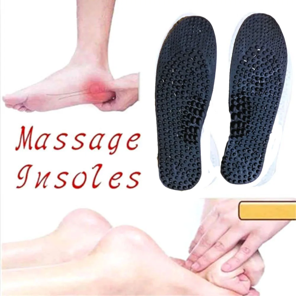 1 пара оздоровительный массаж ног отрицательные ионные терапевтические стельки обуви/обувные стельки для мужчин и женщин немагнитные
