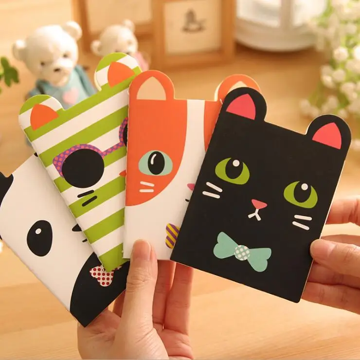 

5 Piece Korean Creative Stationery Notepad Office Supplies School Cartoon Animals Style Filofax Notebook Diary Students