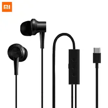 Xiaomi mi fones de ouvido anc tipo-c cancelamento de ruído fone de ouvido controle com fio com microfone para redmi nota 7 7pro smartphone híbrido hd