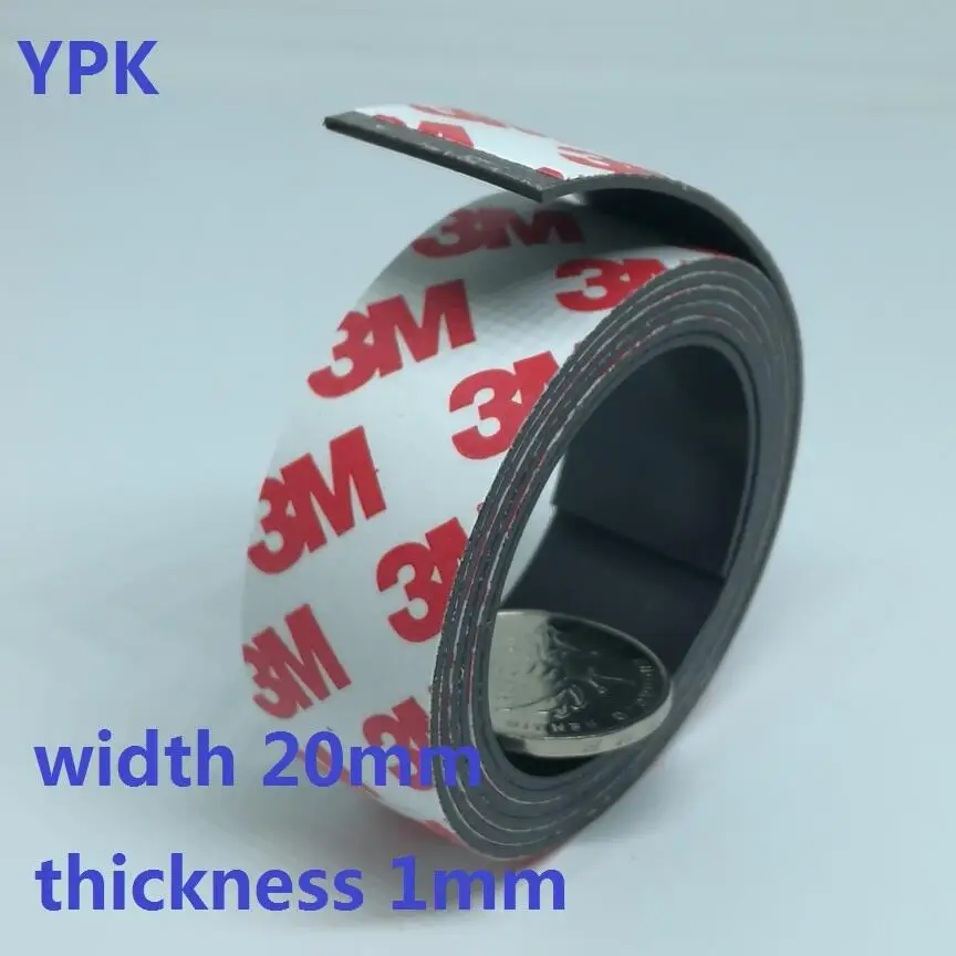 60 метров резиновый магнит 10*1 мм самоклеющаяся гибкая магнитная лента резиновая широкая магнитная лента 10 мм толщина 1 мм 10 мм x 1 мм