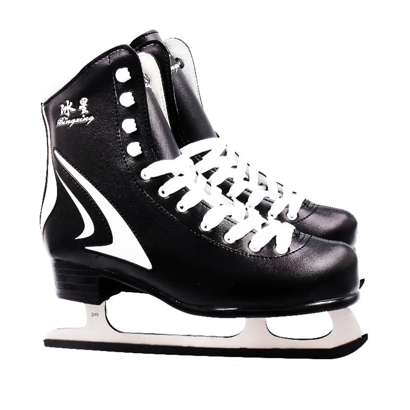 Japy تزلج الجليد تزلج الخدع أحذية الكبار الطفل زائد المخملية زلاجات ثلجية المهنية زهرة سكين الجليد هوكي سكين الحقيقي زلاجات ثلجية