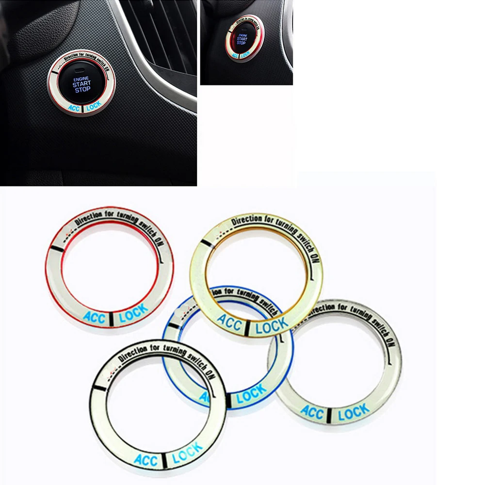 For Highlander 5 color luminous ignition key ring car decoration a key