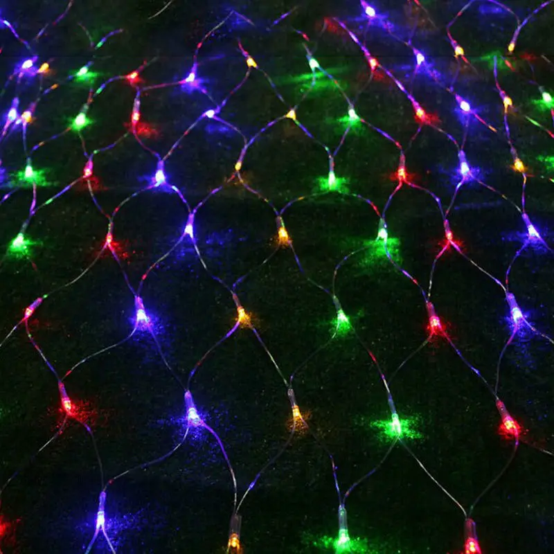 

3Mx2M 320LED Giant Net Light fairy string mesh web twinkle curtain lamp Christmas Xmas Wedding Party Garland Garden -multicolor