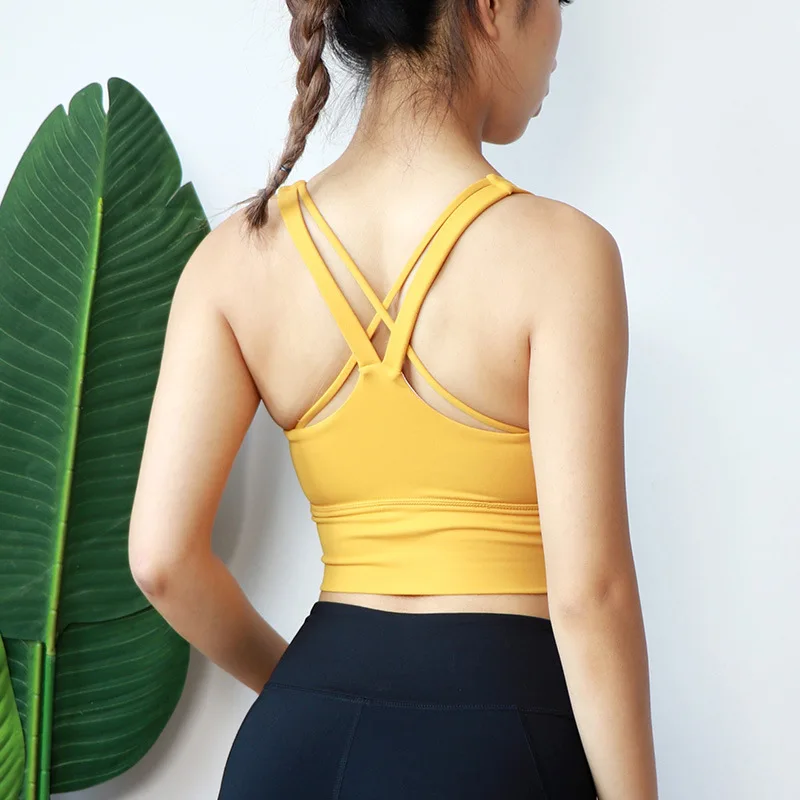 

Women Push Up Sports Bra Workout Female Sport Top Crop Fitness Run Active Wear Yoga Gym Brassiere Women's Sportswear