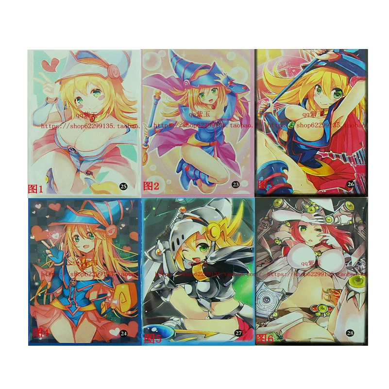 100pcs / lot 62x89mm 보드 게임 일본 여자를위한 애니메이션 이미지 카드 소매 유 기 오 카드에 대 한 카드 프로텍터