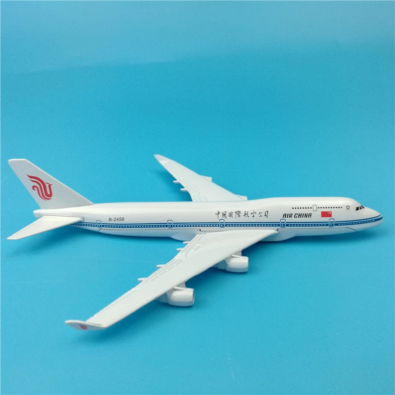 16 см Air China Боинг B747 модель самолета из сплава B 2456 дыхательных путей Аэробус Китай