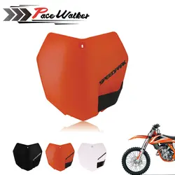 White Orange Plastic Front Name Number Plate For KTM 2013-15 SX SXF XCF 125 250 350 450 Dirt Bike Motocross Enduro