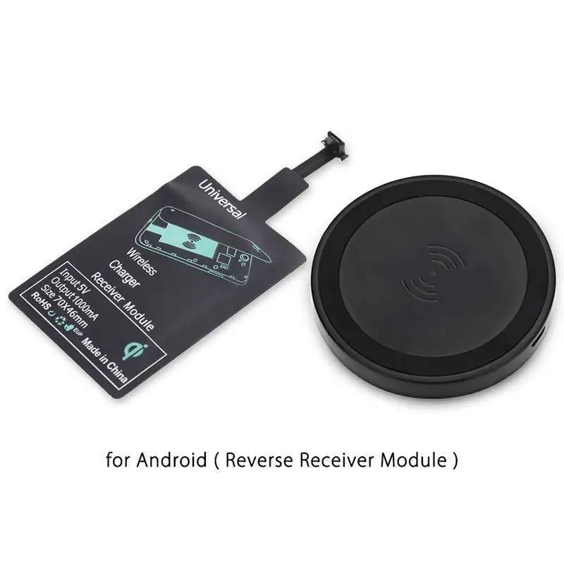 Slim and Compact Mini Qi Wireless Charger Pad + Charging Adapter Module