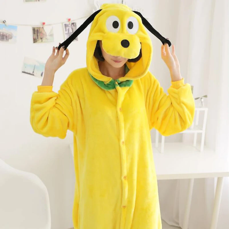 

Adult Animal Goofy Dog Cosplay Costume For Women Men Cartoon Anime Jumpsuit Onepieces Sleepwear Cute Home Wear Clothes Gift