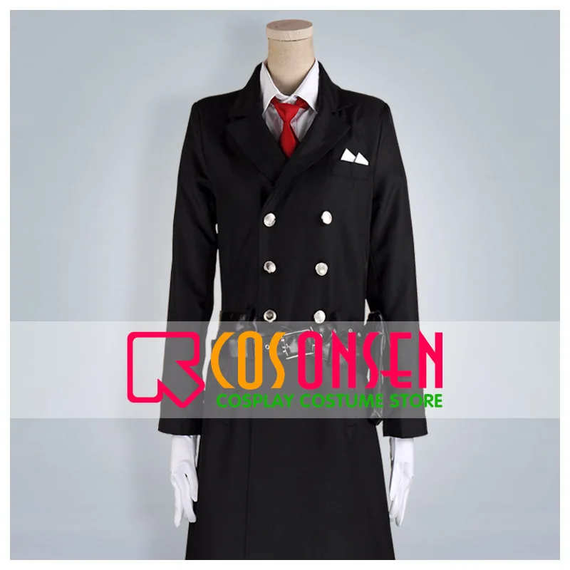 

COSPLAYONSEN Karneval Hirato Cosplay Costume Black Suit Any Size Custom Made