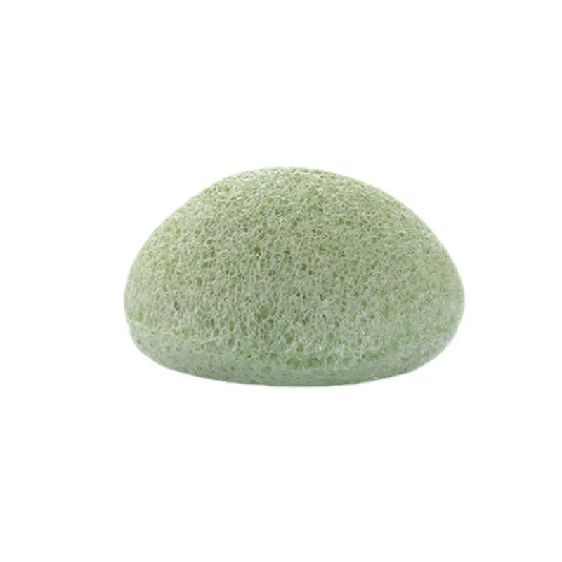 Косметическая губка HAICAR из горячего натурального волокна Конняку для умывания лица, увеличивающаяся губка для отшелушивания, косметическая губка Jan16 - Цвет: Green