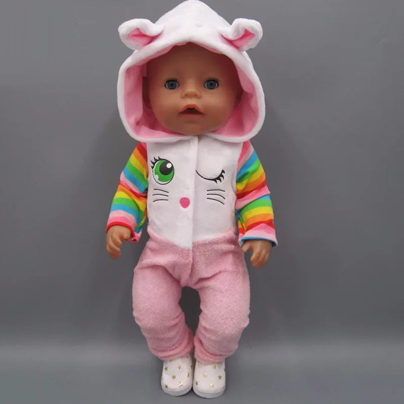 Новая кукла пижамы ночнушки одежда для сна комплект одежды топ и брюки девочек 18