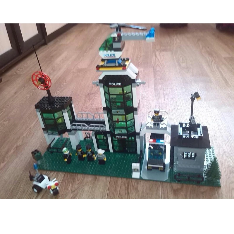 

ENLIGHTEN 110 City Police Station Building Blocks 3D Model Building Blocksd Blocks Brinquedos Toys