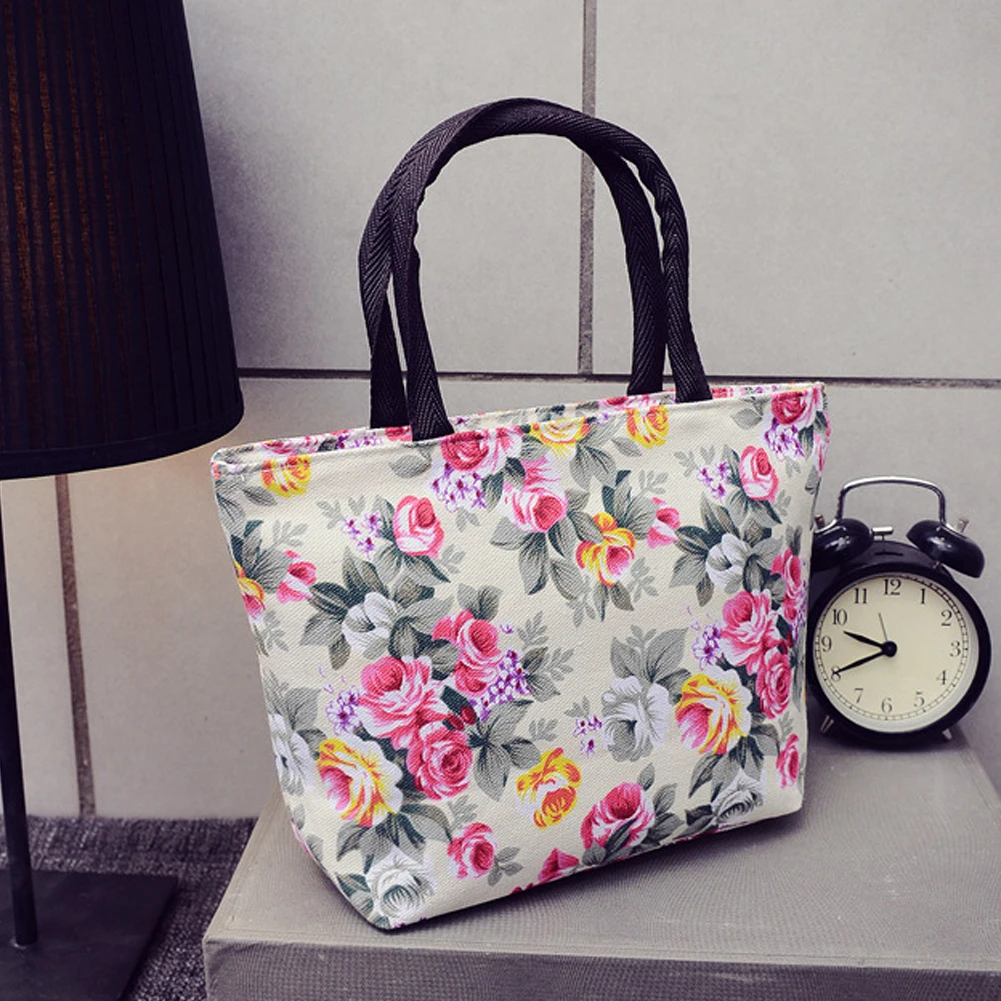 New Canvas Bags Women Tote Shopping Bag Reusable Waterproof Portable Printed Grocery Foldable #4 | Багаж и сумки