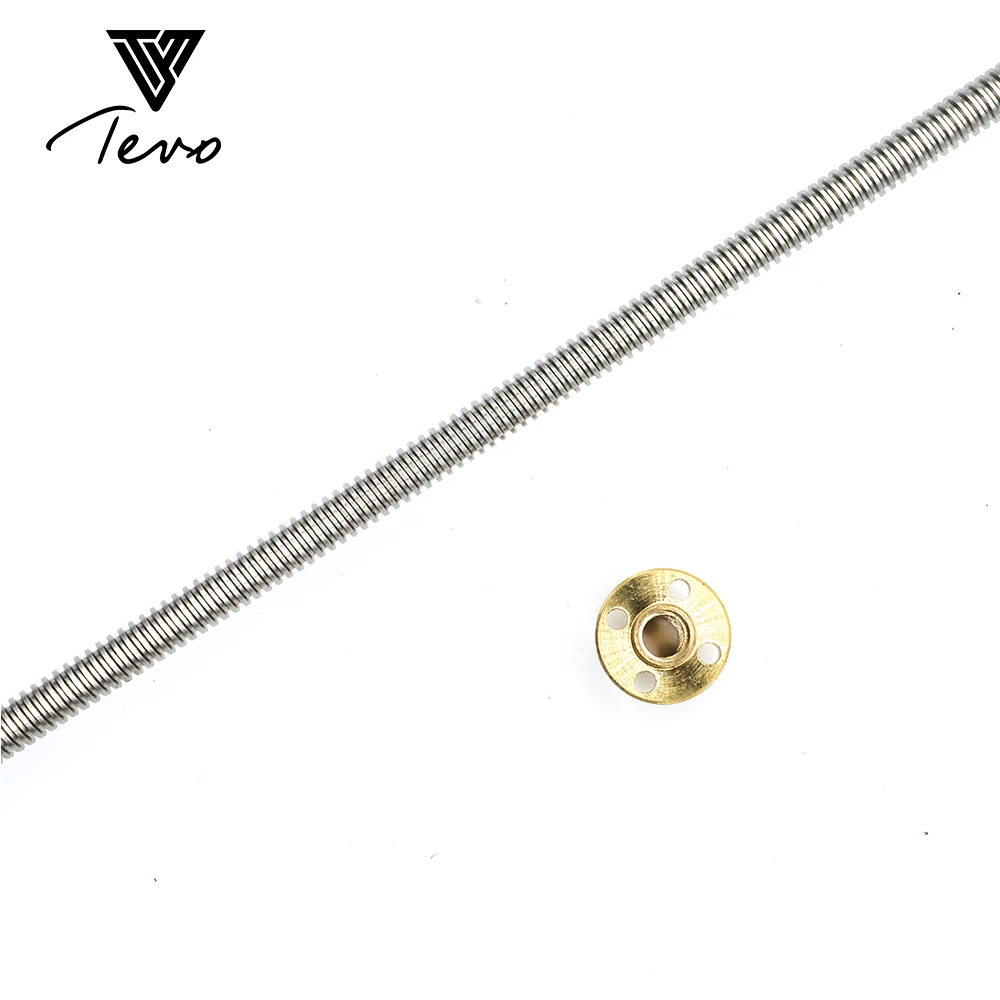 1/3PCS 3D Printer part Lead screw T8*2 mm lead 375 trapezoidal spindle with 1PC brass copper nut | Компьютеры и офис
