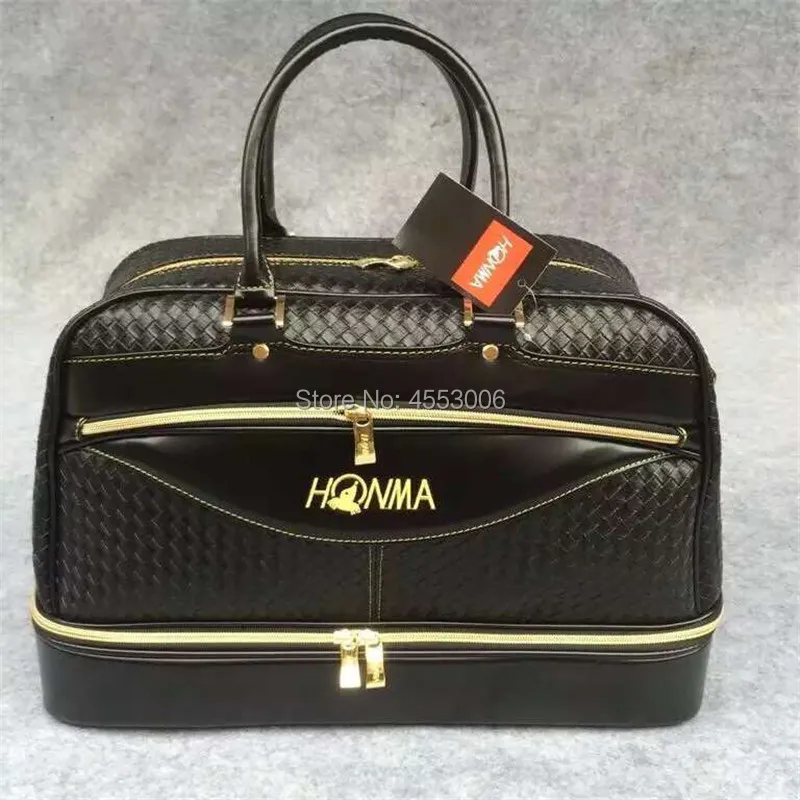 Ткацкая сумка Honma для гольфа из искусственной кожи на одно плечо двухслойная