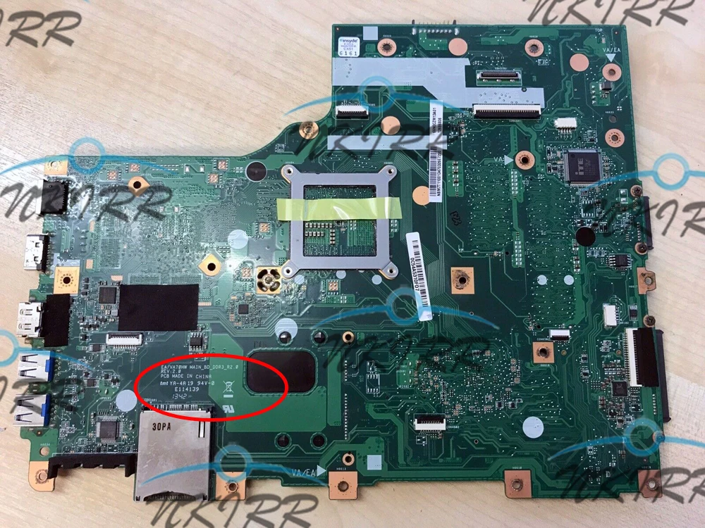 Материнская плата EA/VA70HW MAIN_BD_DDR3_R2.0 REV: 2 0 NBM7T11001 NB.M7T11.001 69N0CZM13A01 для Acer Aspire E1 772 V3