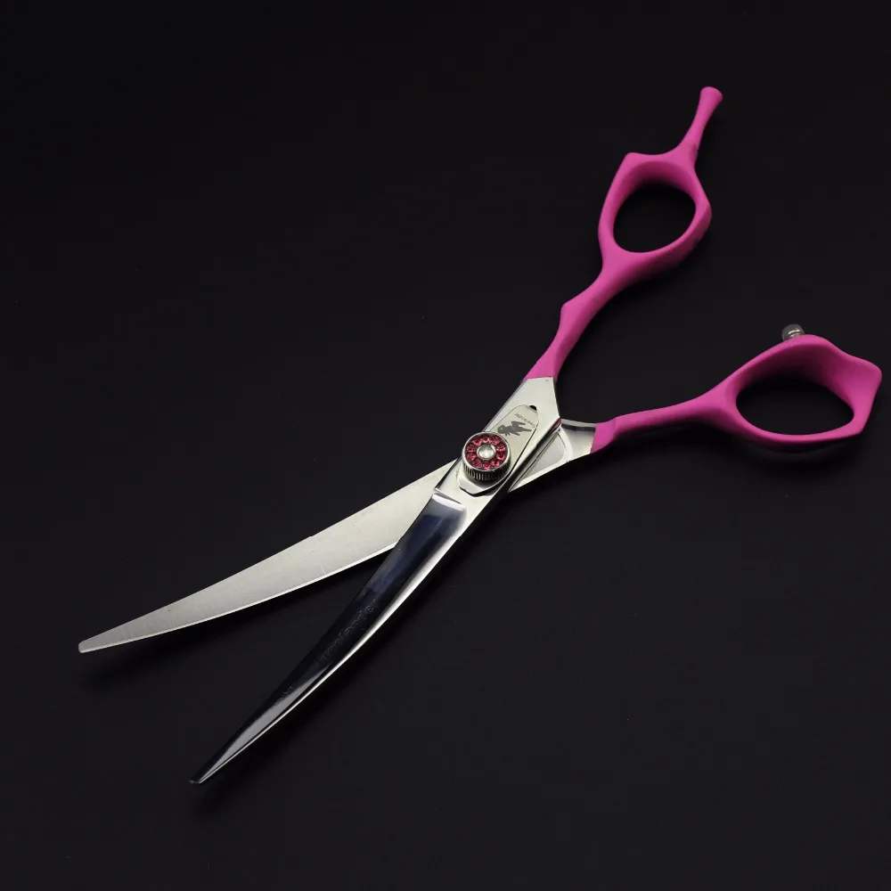 Freelander Japan 440C 7,0 дюйма Розовые ножницы с ручкой для ухода за домашними животными набор из 4 предметов инструменты для ухода за волосами
