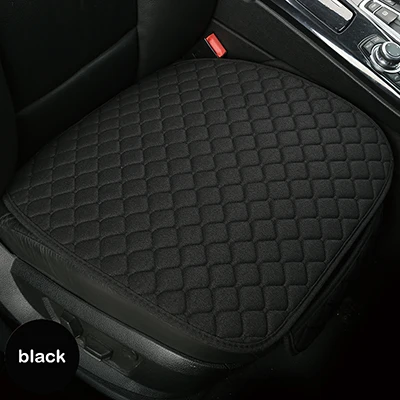 XWSN Linen car seat cover cushion suitable for 99% of the auto four seasons universal comfortable and breathable Car accessories - Название цвета: black 1 piece