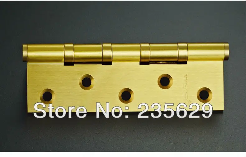 Free Shipping High Quality brass ball bearing hinge Hinges 5inch 3mm thickness Low Noise smooth and