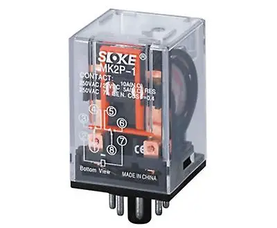 Power Relay MK2P-I MK2P-1 General Purpose 10A 250V 8 Pin DPDT With PF083A Socket
