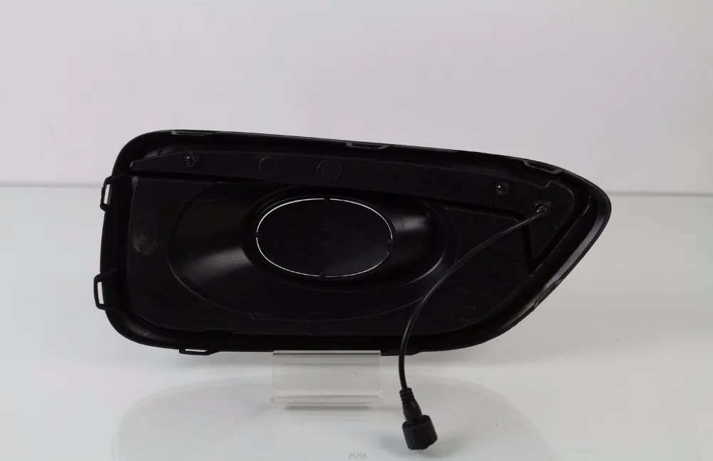 Osmrk led drl дневные ходовые огни для Honda brio с динамическим движущимся желтым поворотным сигналом