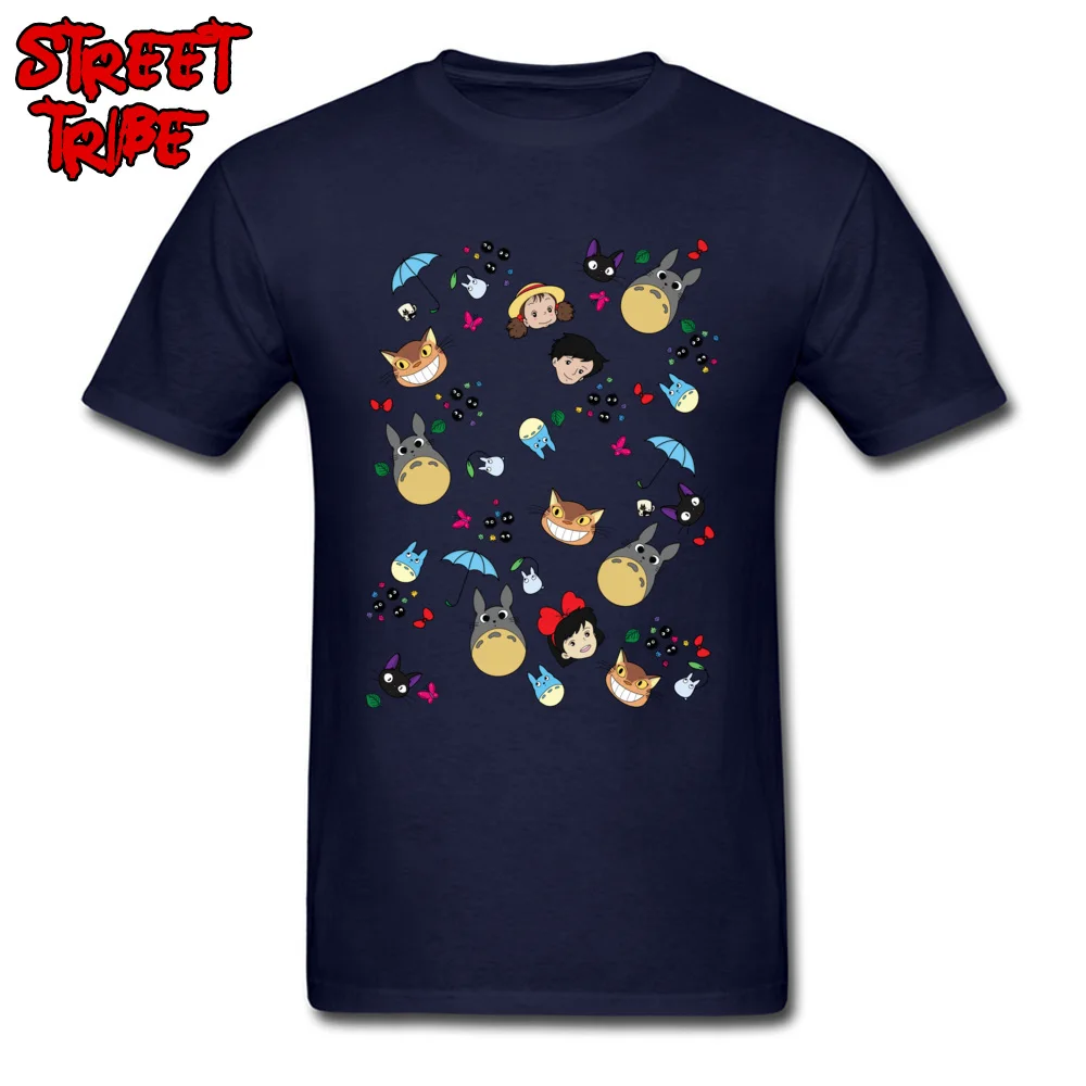catbus studio ghibli totoro Brand New Men T-Shirt O-Neck Short Sleeve 100% Cotton Tops Shirt Design Tops Tees Drop Shipping catbus studio ghibli totoro navy