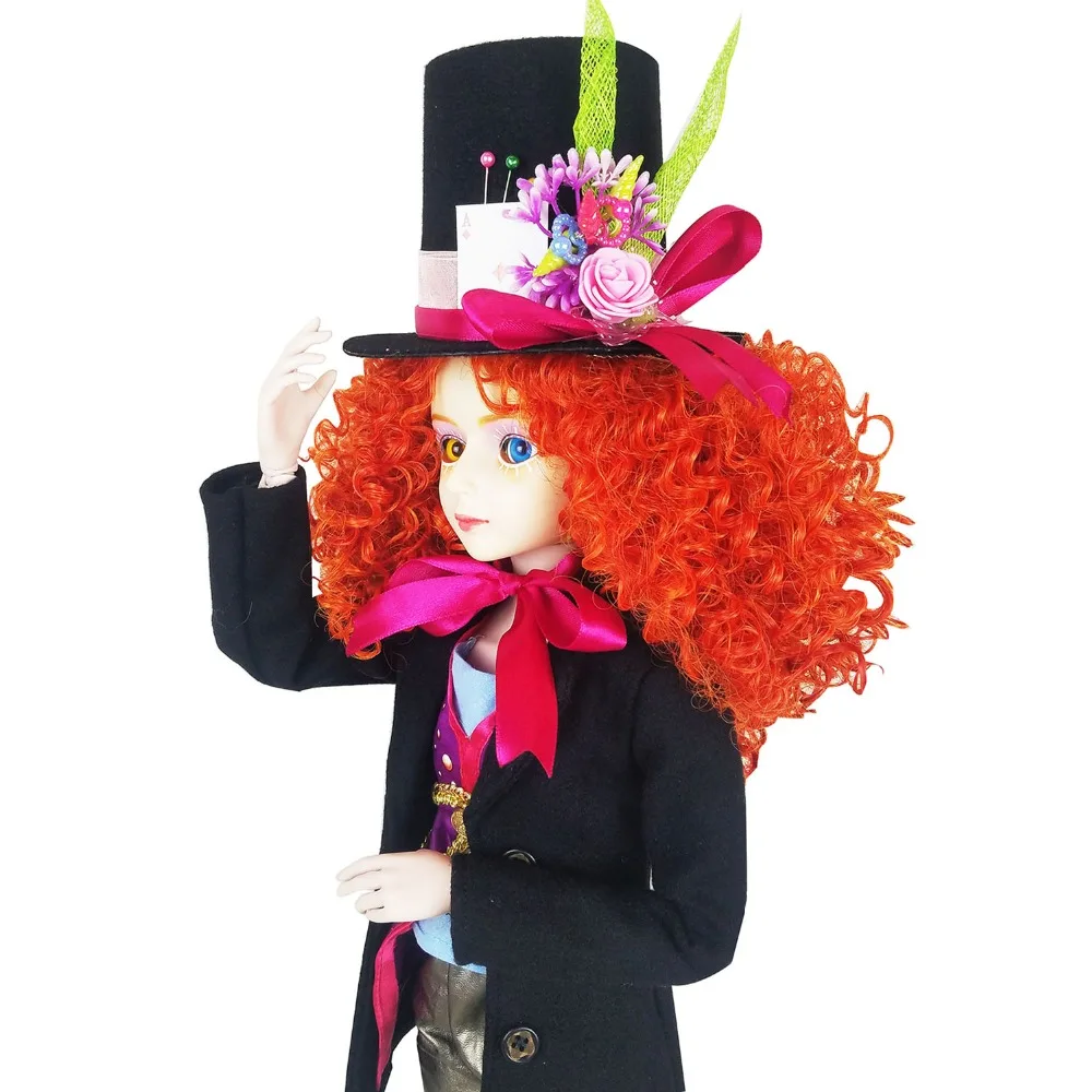 2" полный набор+ EVA BJD Mad Man Hatter Косплей 1/3 BJD Кукла SD 60 см 24" шарнирные куклы игрушка фигурка+ полные аксессуары шляпа