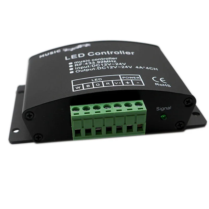 DC12V 24V Музыка Светодиодный контроллер 24 клавиши RGBW РФ удаленный звуковой датчик