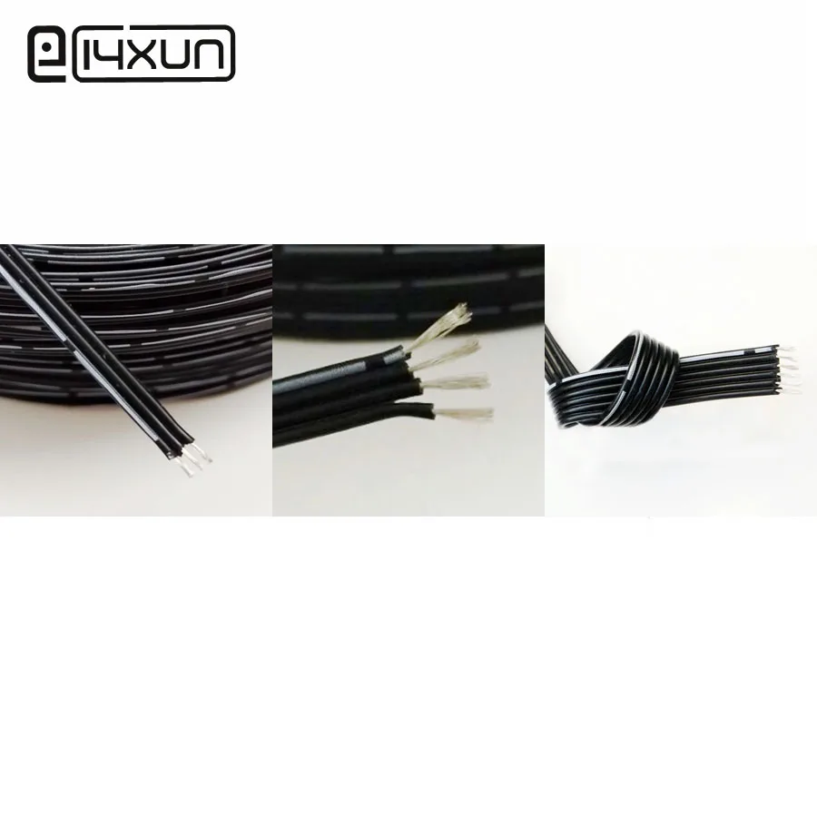 

1metre 26AWG 28AWG 30AWG Silicone Wire Ultra Flexiable Test Line 3P 4P 6P 0.08mm Tinned Copper Cable High Temperature