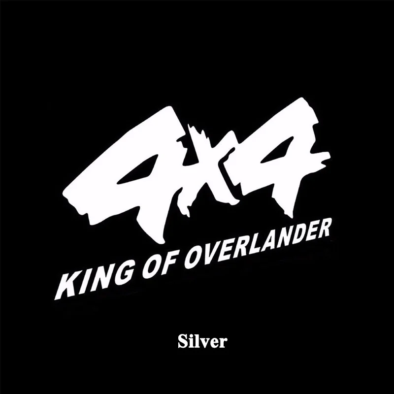 1pc SEEYULE SUV Car Sticker 4x4 KING OF OVERLANDER For 4WD Car Off Road Cross-Country SUV Styling Reflective Vinyl Sticker Decal