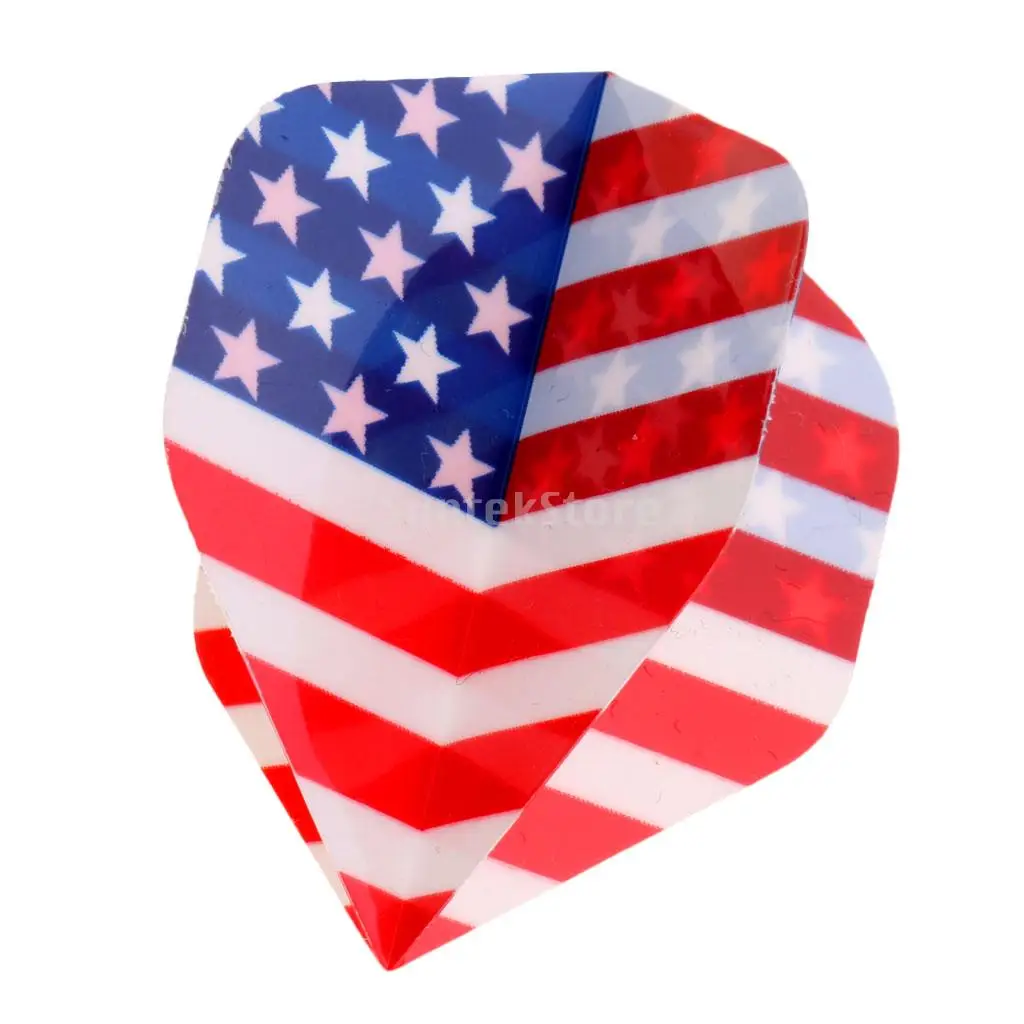 20 pieces Standard Dart Flights Professional Darts Accessories National Flag Design