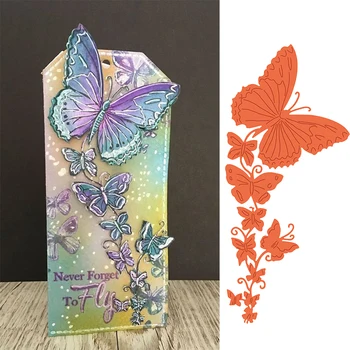 

Butterfly Border Frame Metal Cutting Dies Stencil for DIY Scrapbooking Embossing Photo Album Decoration Card Craft Die Cut 2019