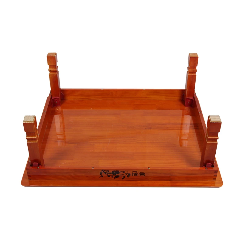 الخشب والأثاث الكورية للطي الساق المستطيل 90/80 سنتيمتر أثاث المنزل الآسيوية العتيقة الطابق منخفض طاولة الطعام خشبي