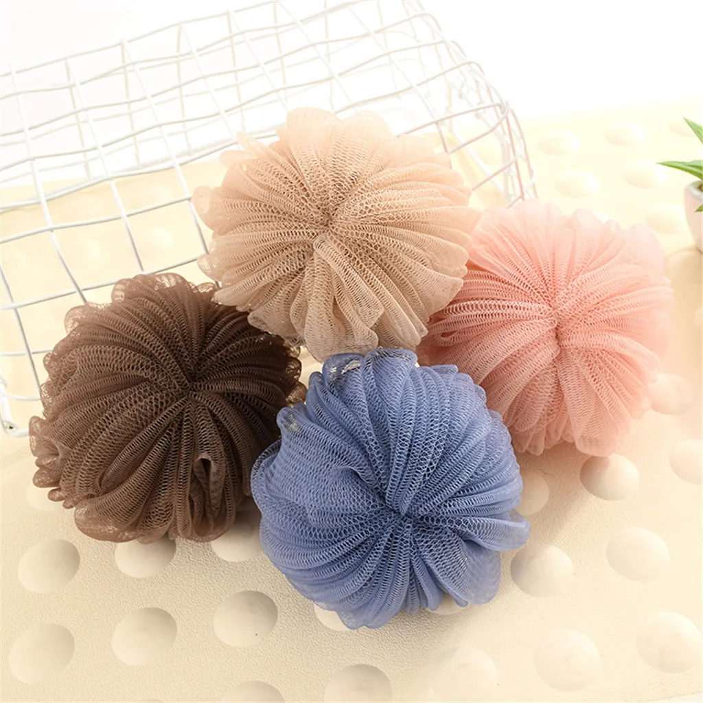 Loofah Bath Shower Sponge Pouf Mesh Ball Exfoliating Premium Scrubber