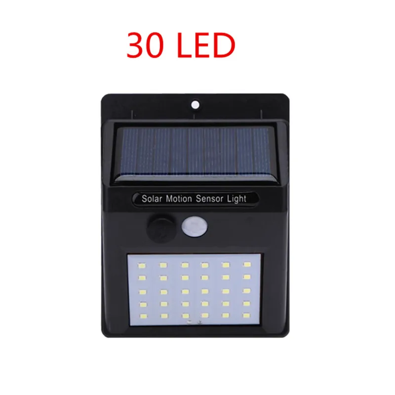 

LED Solar Power Wall Light 30 LED PIR Motion Sensor Outdoor Waterproof Energy Saving Street Yard Path Home Garden Security Lamp