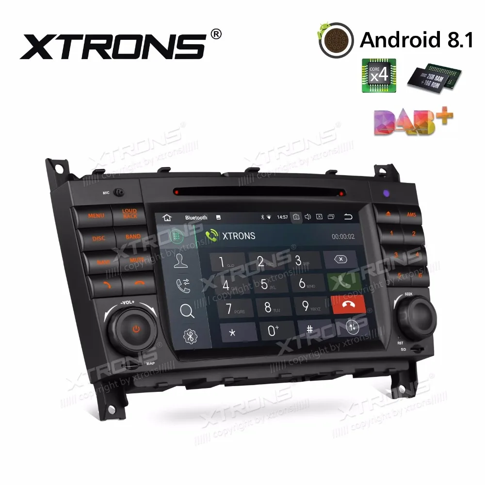 Excellent 7" Android 8.1 OS Car Multimedia DVD Navigation GPS Radio for Mercedes-Benz CLK-Class W209 2005-2006 & C-Class W203 2004-2007 1