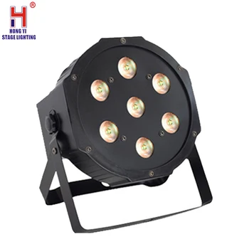 

Dj 7x12W RGBW Stage Lights Par Light DMX Controlled 8 channels mixing color effect for DJ Home Party Bar Club