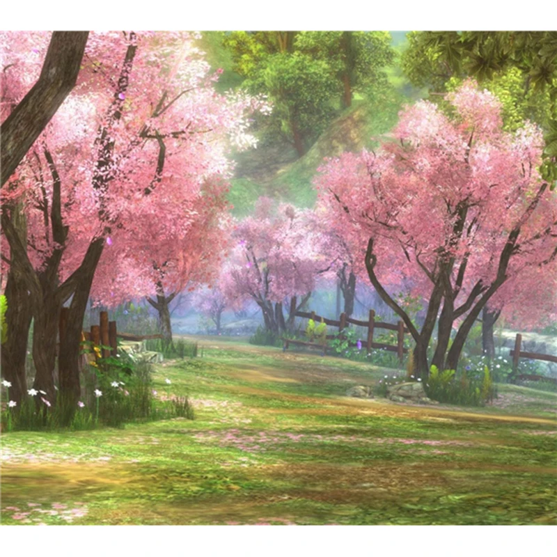 Handmade Pink Tree Diamond Painting Cross Stitch Flower Crystal Rhinestones Pattern Set for Embroidery Cross Sakura wall