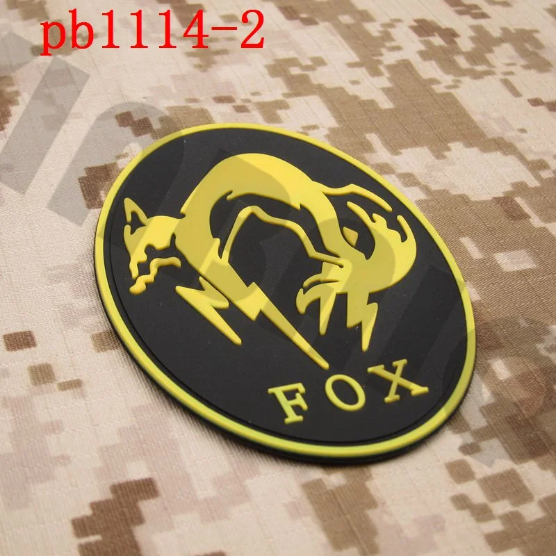 3D ПВХ патч MGS Ghost FOX Morale тактика Резиновый патч