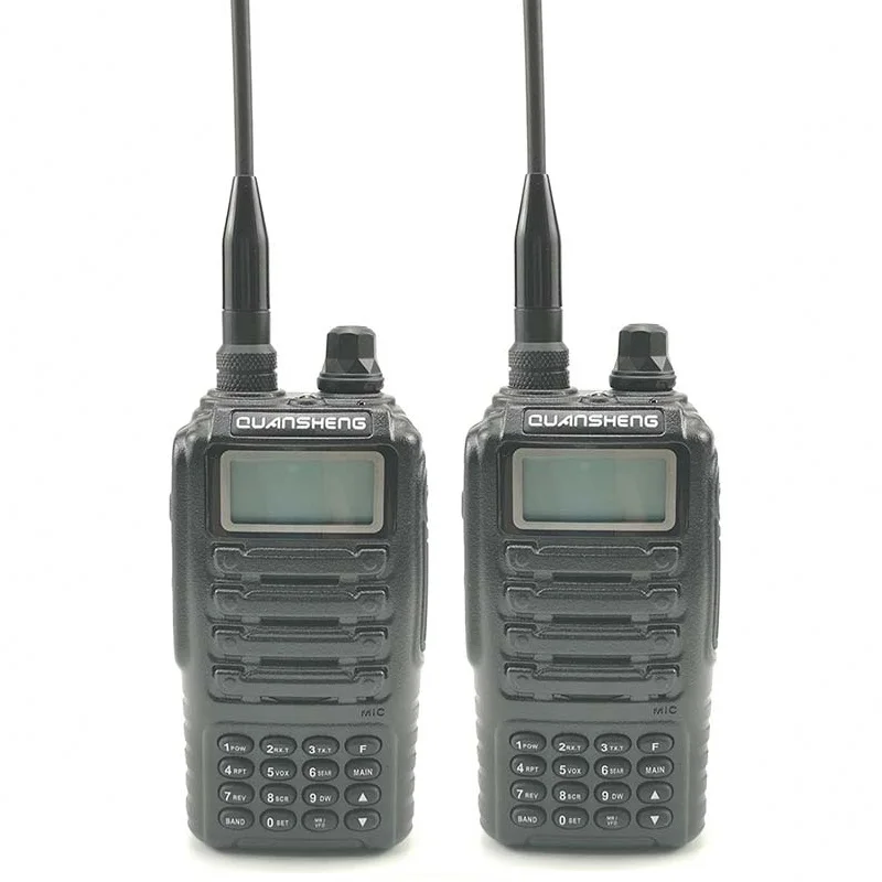 2 шт. Quansheng TG-UV2 портативная рация Двухдиапазонная Ham Vhf Uhf мобильное радио PTT портативное переговорное TG UV2 двухстороннее радио приемопередатчик - Цвет: 2 piece