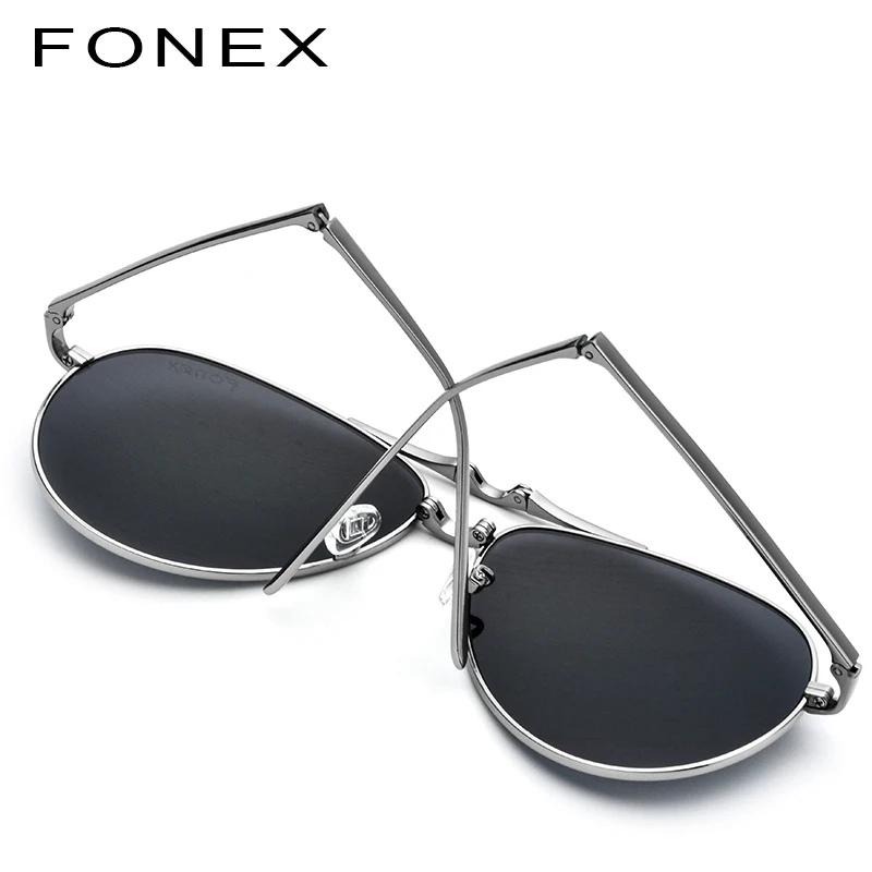 Pure Titanium Polarized Sunglasses Men New Folding Famous Aviation Sun Glasses for Men Aviador High Quality Shades 838