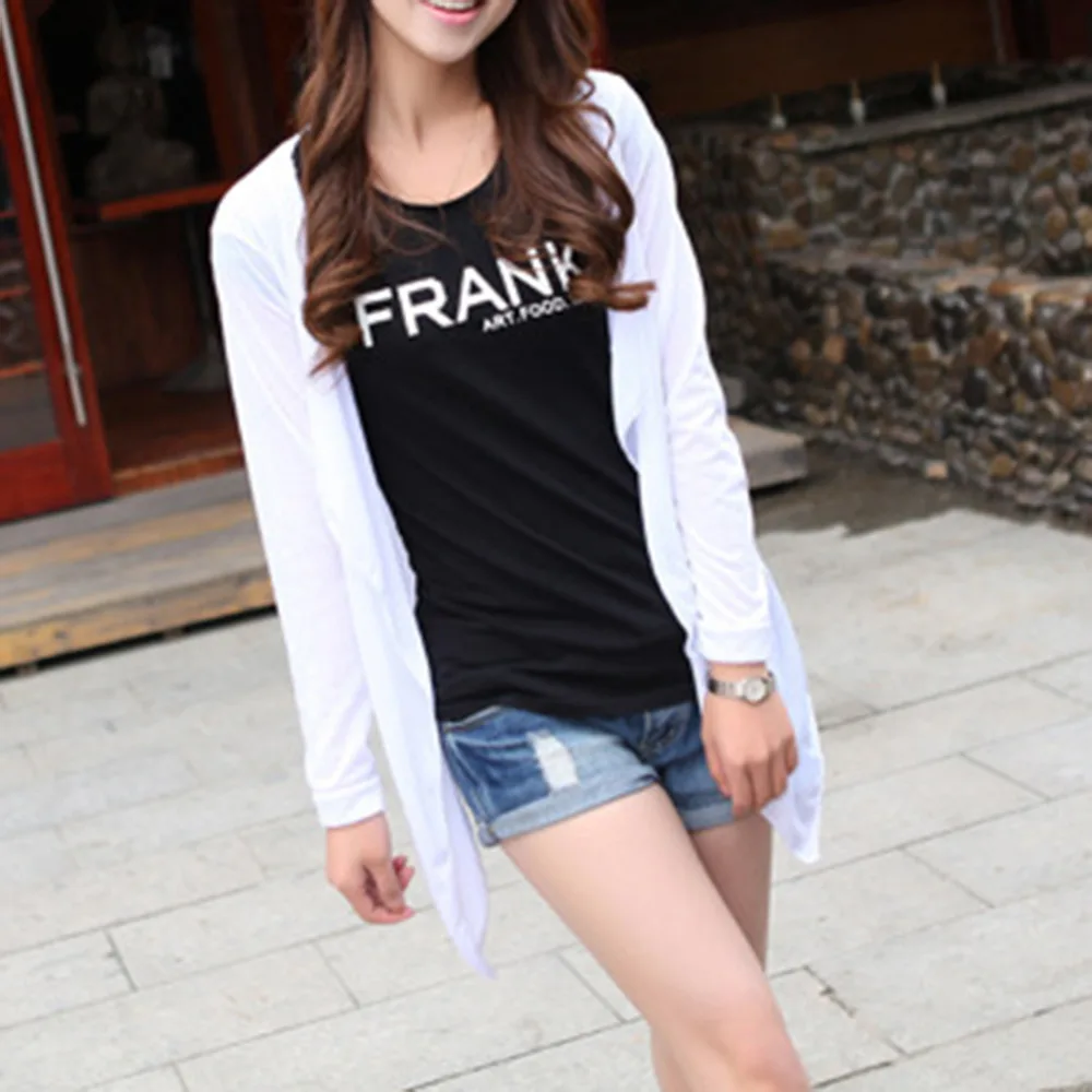 

Febelle Women Fashion Simple Summer Beach Sunscreen Casual Long Sleeve Cardigan Shawl Coat Women Clothes 280305